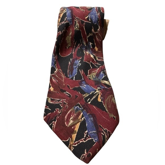 Bachrach Vintage EUC 100% Silk Made in Italy Abstract pattern ‎ Necktie - Picture 1 of 7